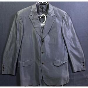 EXTREMA Italy Super 120s Poly Blend Pants Suit Men 36R 34W Two Piece Classic EUC